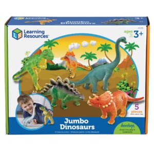 Learning Resources Jumbo Dinosaurs ?C Prehistoric Play Set of 5