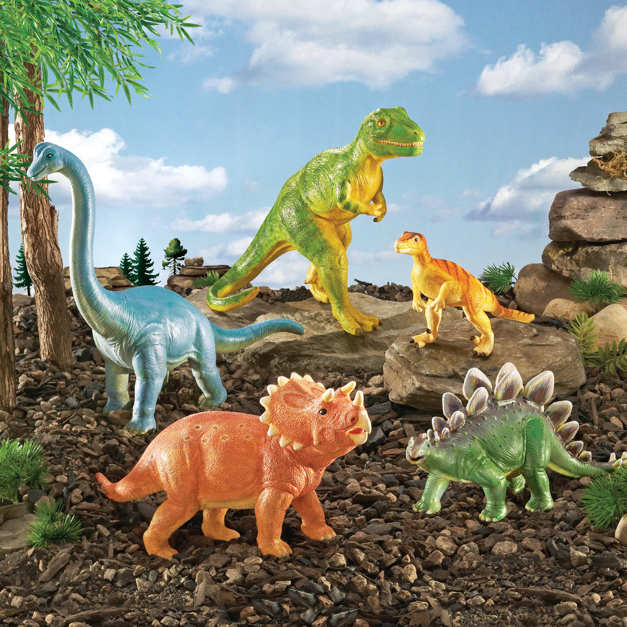Learning Resources Jumbo Dinosaurs ?C Prehistoric Play Set of 5 - Image 3