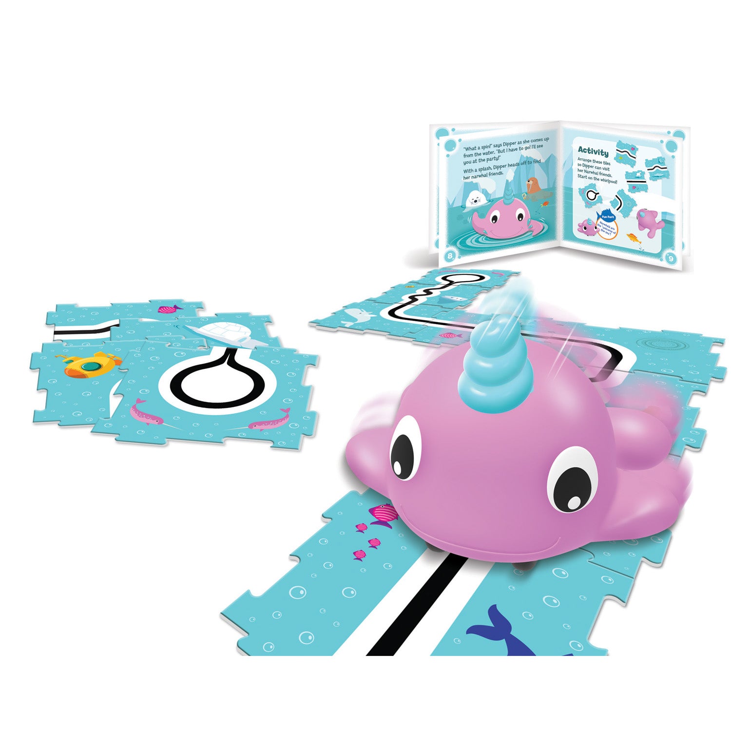 Learning Resources Coding Critters Go-Pets - Dipper the Narwhal - Interactive Coding Toy - Image 2
