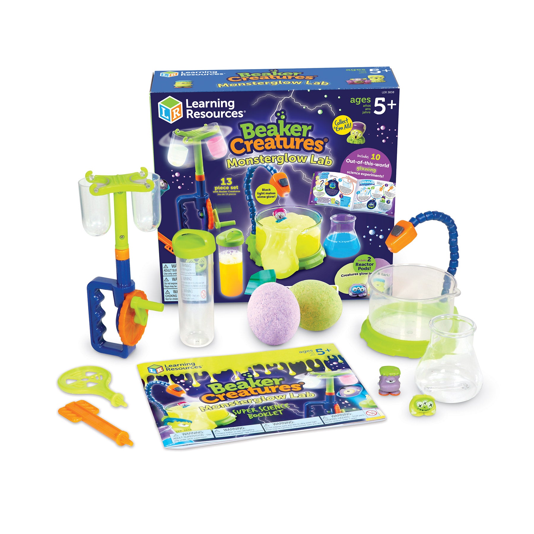 Learning Resources Beaker Creatures Monster Glow Lab Kit - Image 3
