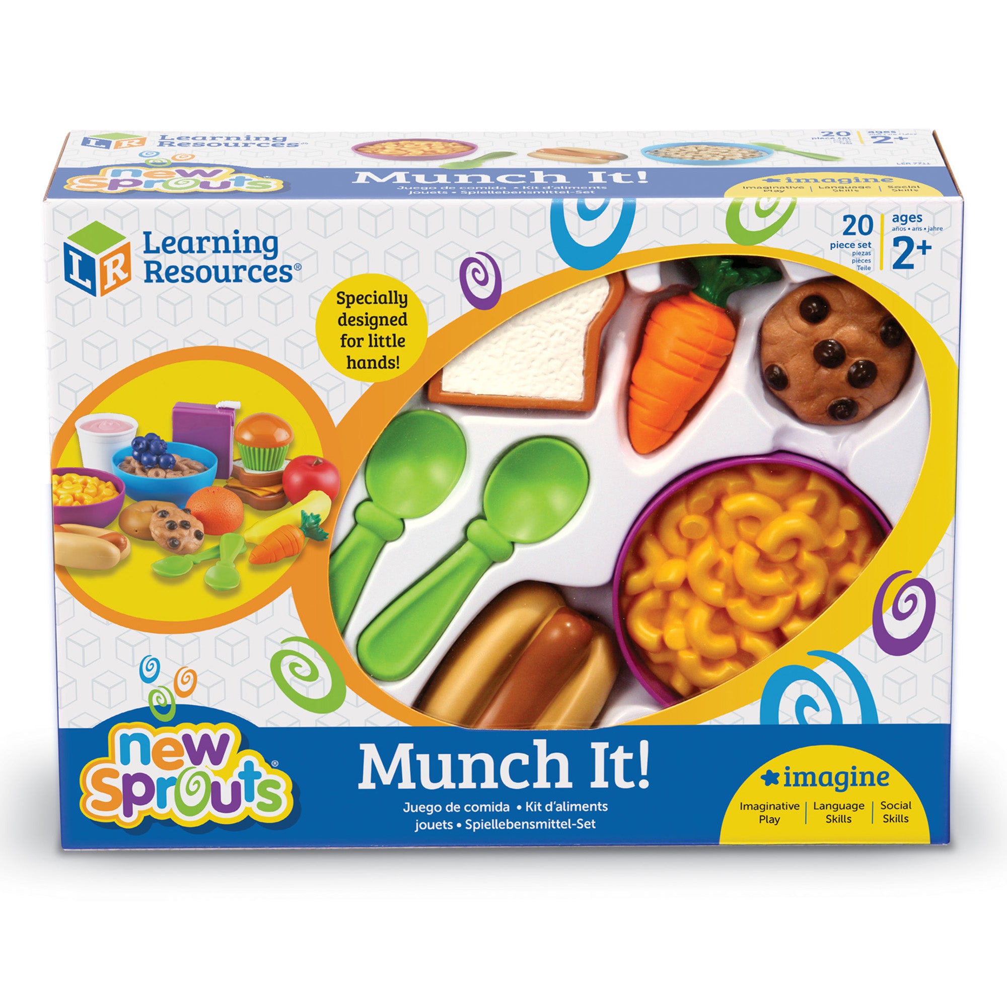 Learning Resources 20-Piece New Sprouts Munch It! Food Set - Image 2