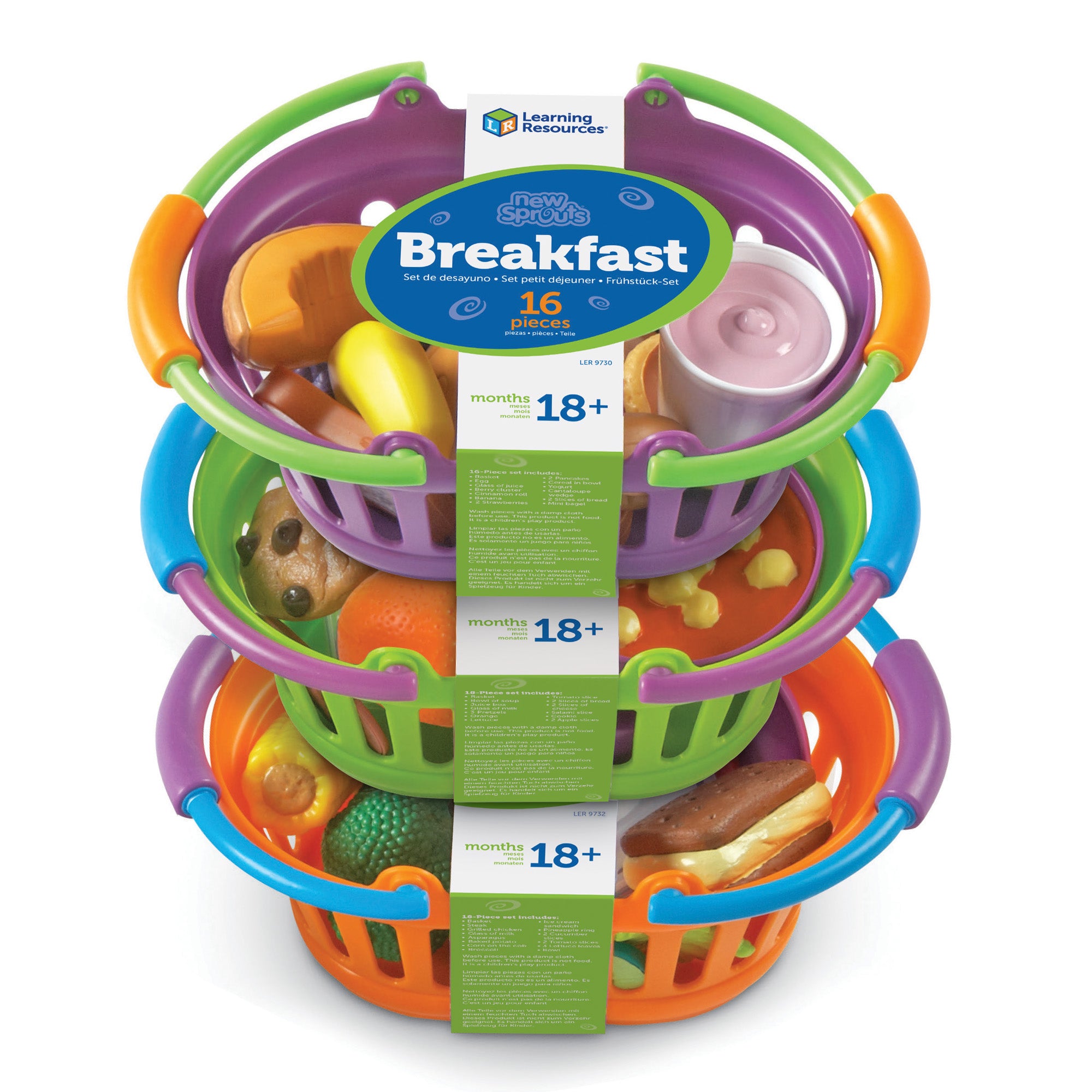 Learning Resources 50-Piece New Sprouts Meals Set - Durable Plastic - Image 2