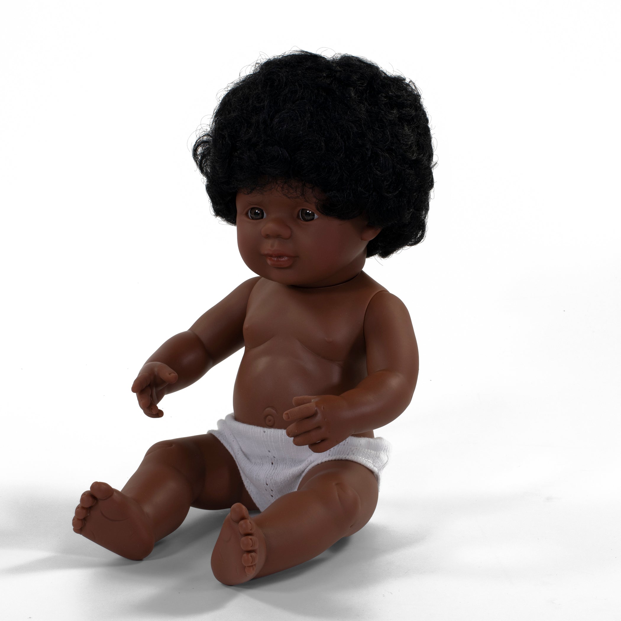 Miniland 15-inch Playful Pals Baby Doll - Dark Hair - Image 2