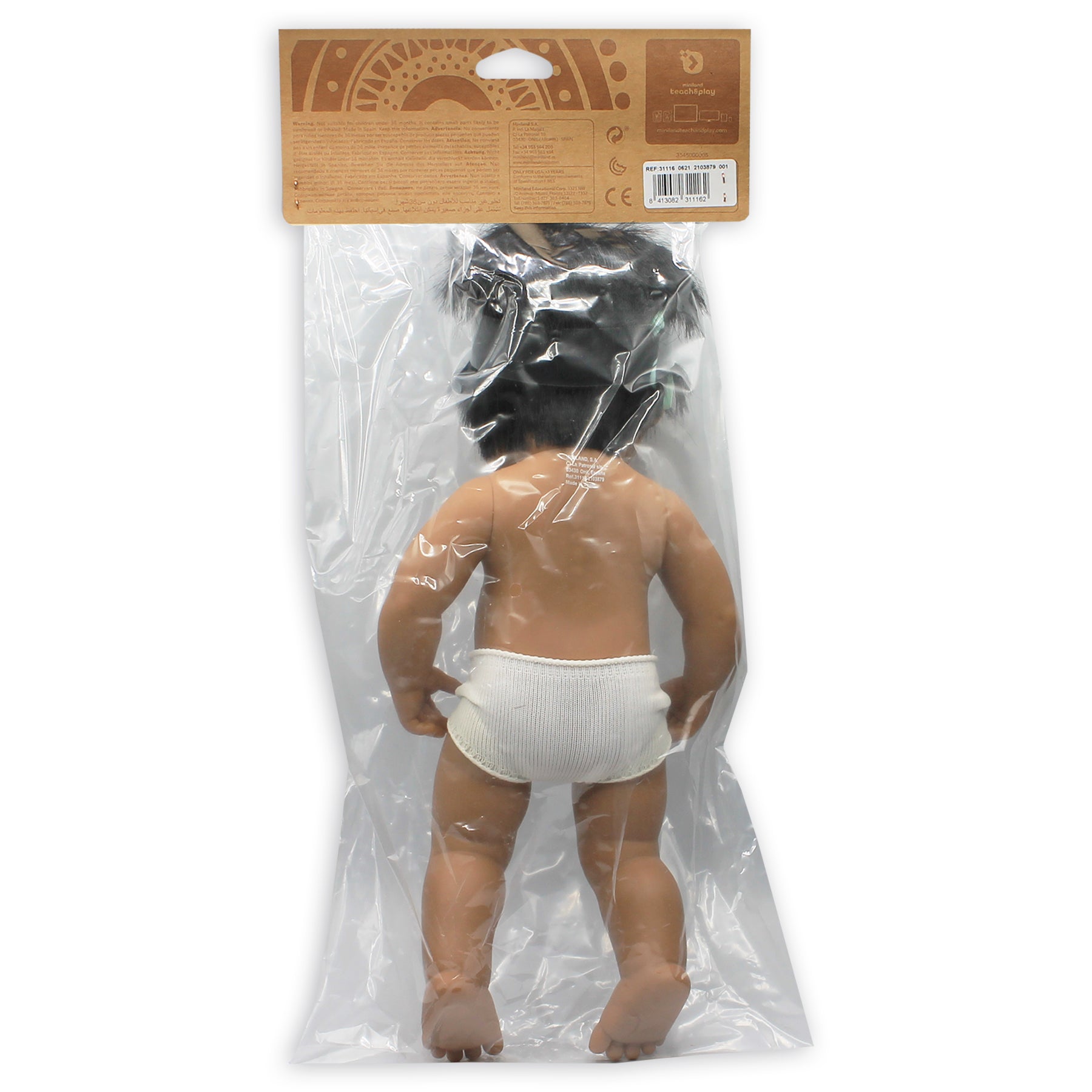 Miniland 15 inch Playmate Doll with Hearing Aid - Embracing Diversity - Image 3
