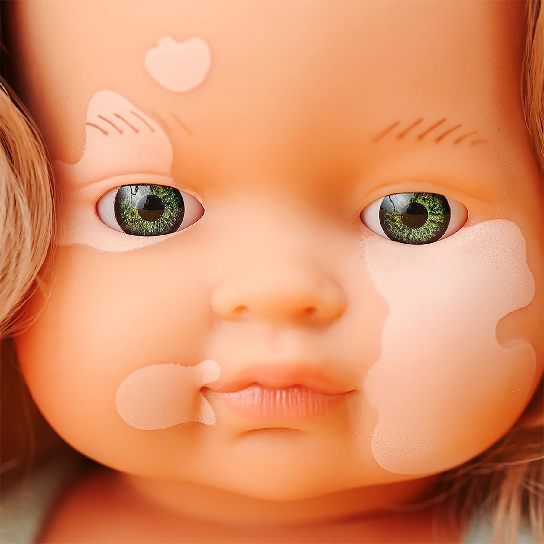 Miniland 15-inch Baby Doll with Vitiligo - Golden Locks - Image 2