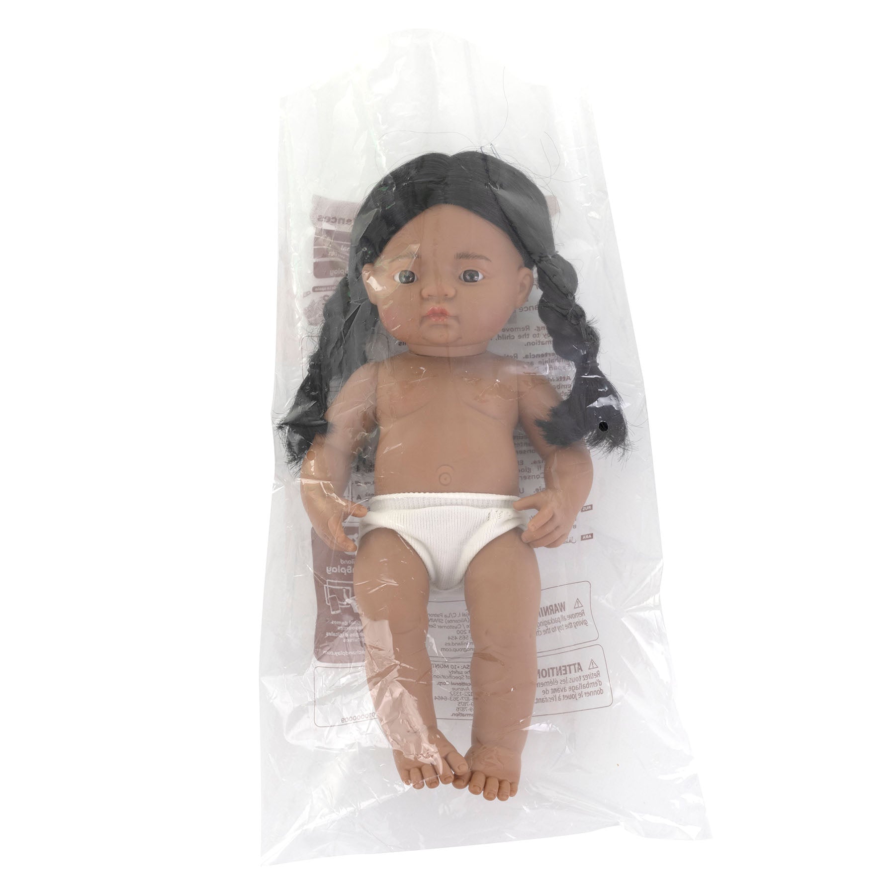Miniland 15-inch Soft Vinyl Baby Doll - Brunette - Image 2