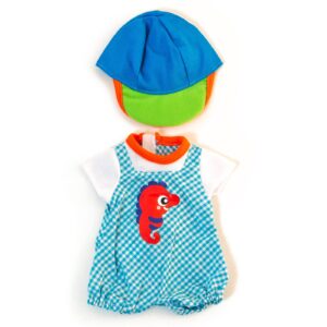 Miniland Warm Weather Jumper and Cap Outfit for 12-5/8?? Dolls