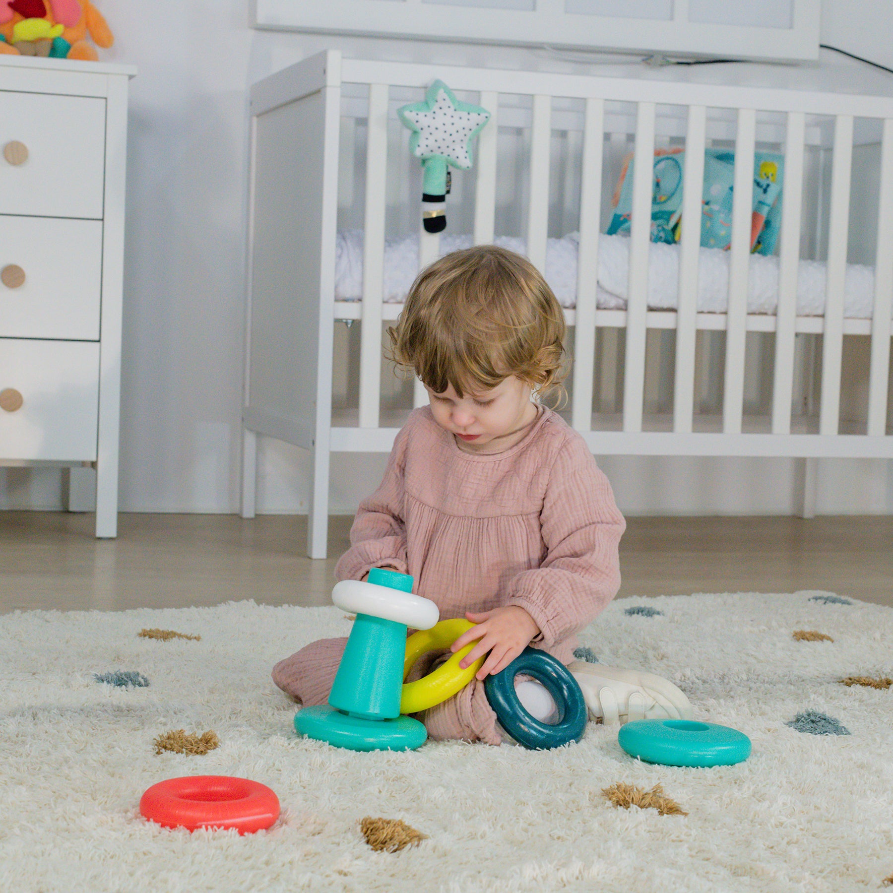 Miniland Feel to Learn: Stack & Roll Rings ?C Eco-Friendly Toy - Image 5