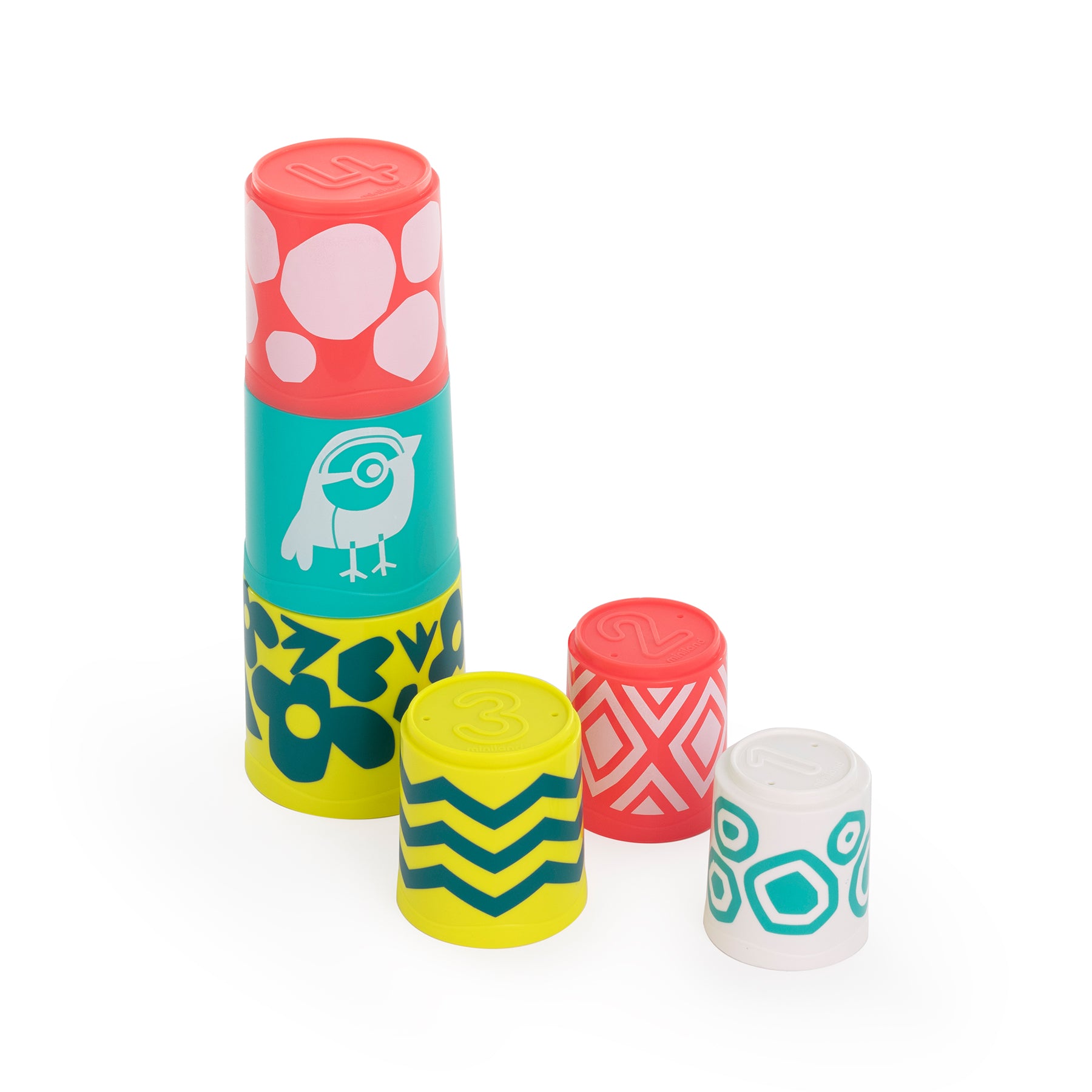 Miniland Feel to Learn - Eco-Friendly Stacking Cups - Image 2