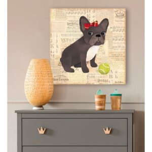 Oopsy Daisy's Frenchie Girl Canvas Charm