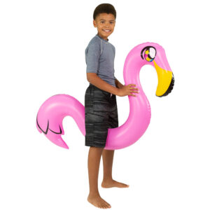 PoolCandy Vibrant Flamingo Ride-On Noodle Float