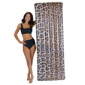 PoolCandy Safari Collection Deluxe Leopard Pool Raft - 74 inch