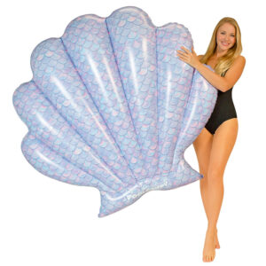 PoolCandy Mermaid Shell Giant Island Float - 60 x 69 inches