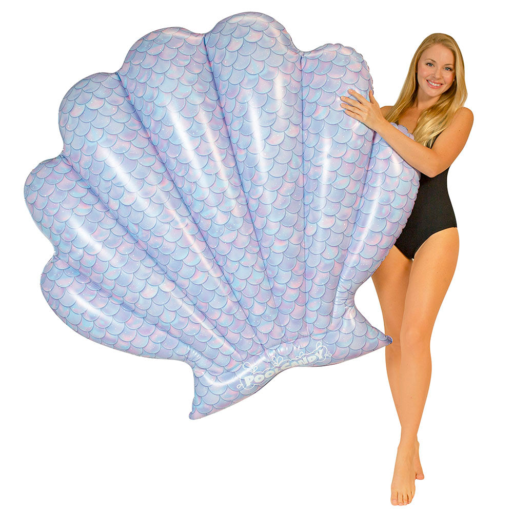 PoolCandy Mermaid Shell Giant Island Float - 60 x 69 inches