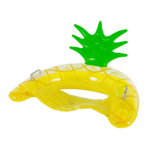 PoolCandy Resort Collection Jumbo Pineapple Sun Chair with Backrest - Yellow & Green