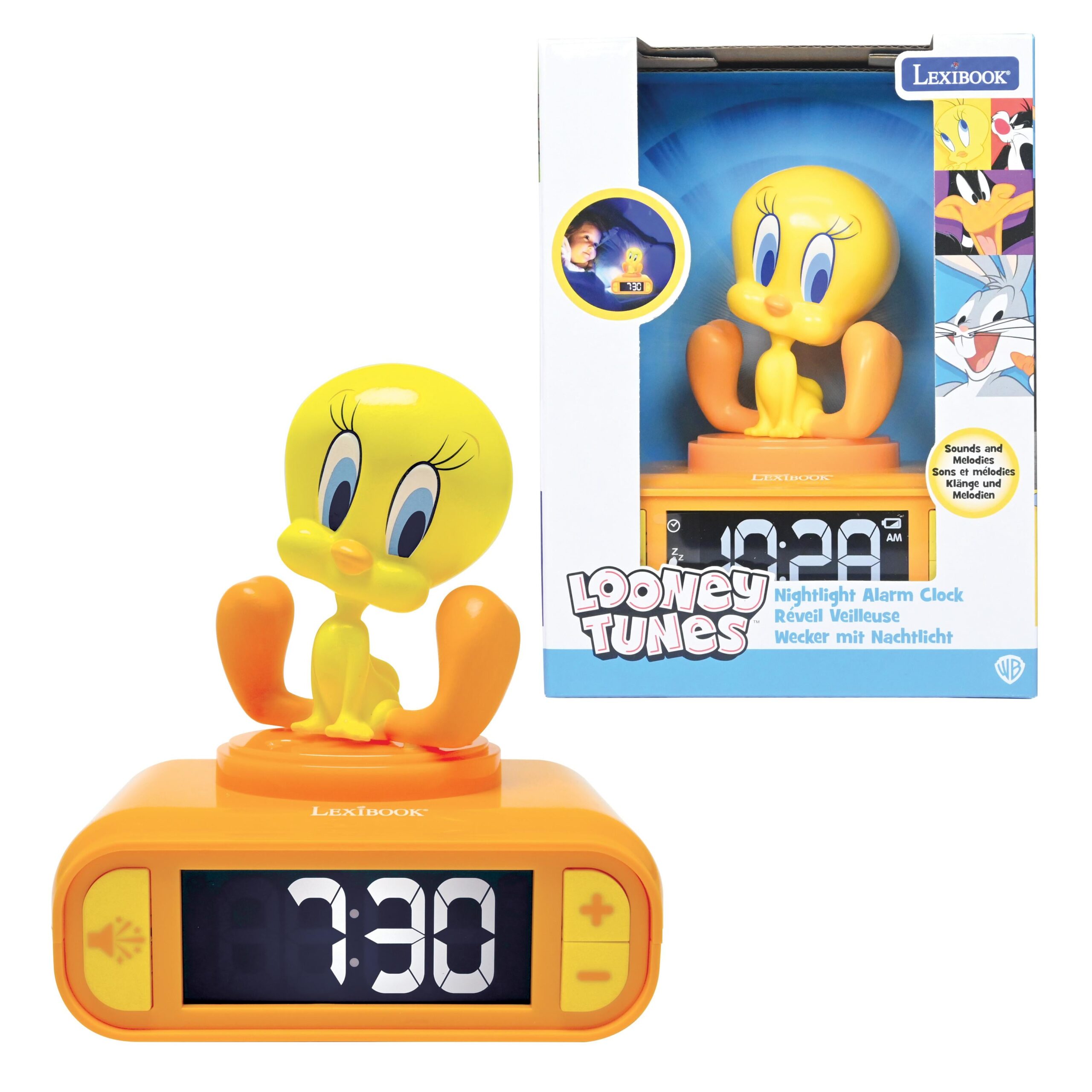 Tweety Themed Nightlight Alarm Clock - Adjustable Sounds - Image 2