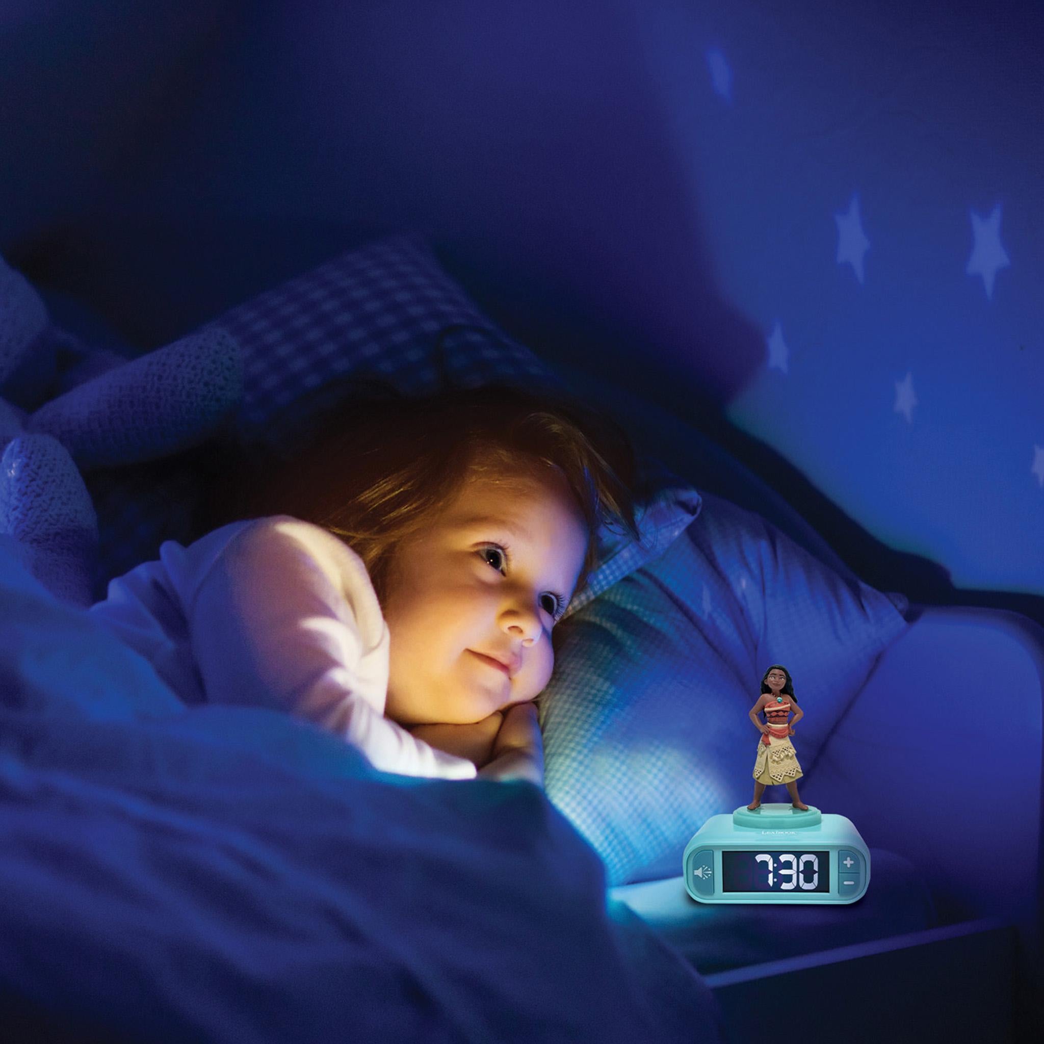 Lexibook Disney Vaiana Night Light Alarm Clock - Moana Themed - Image 10