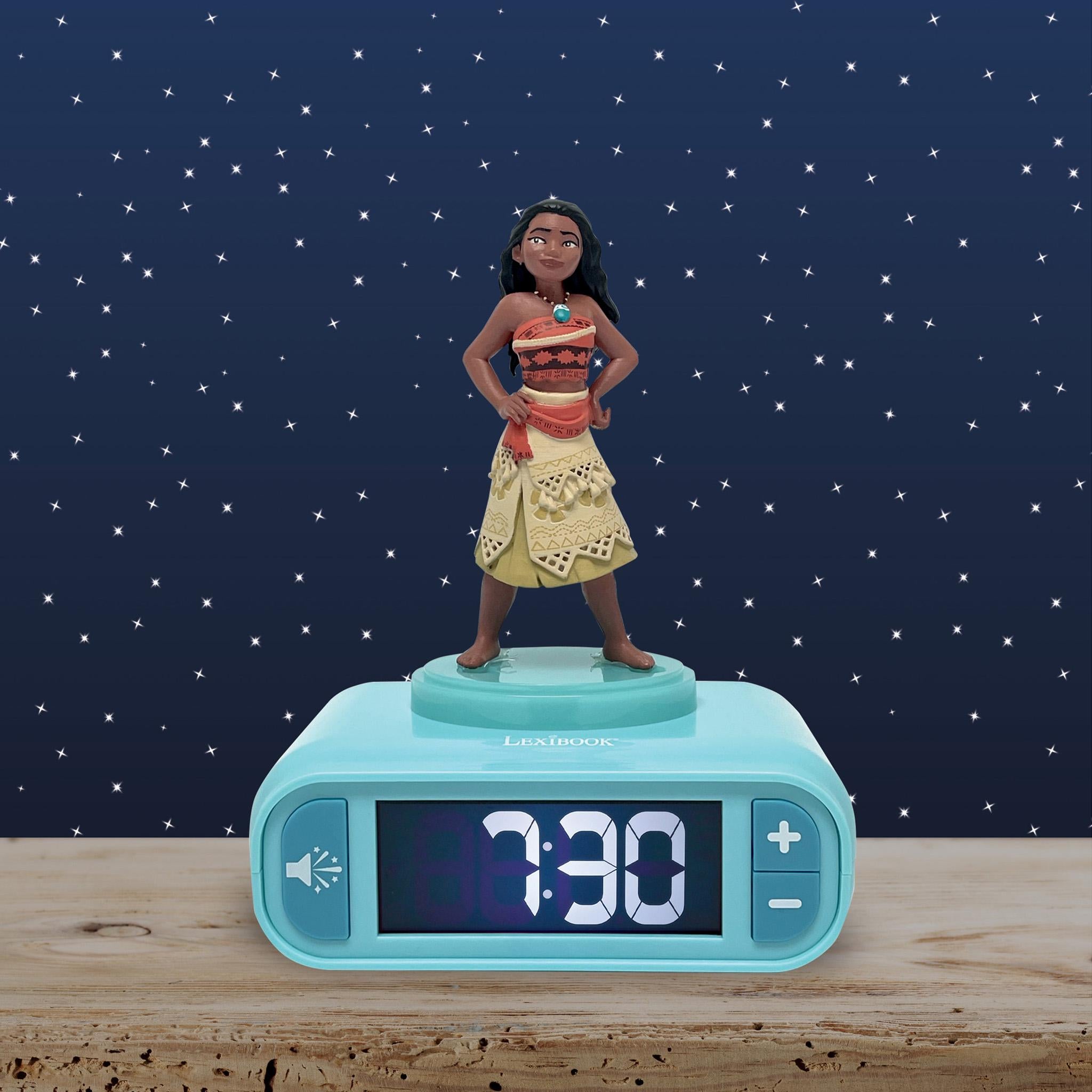Lexibook Disney Vaiana Night Light Alarm Clock - Moana Themed - Image 3