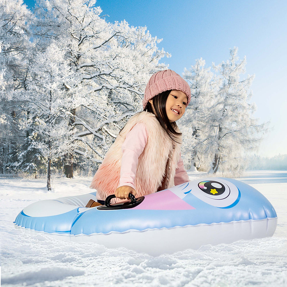 SnowCandy Snow Bunny Inflatable Snow Sled for Kids - Image 2