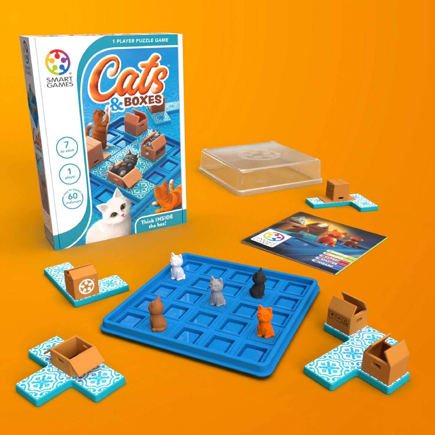 SmartGames Cats & Boxes Interactive Puzzle Game - 60 Challenges - Image 3