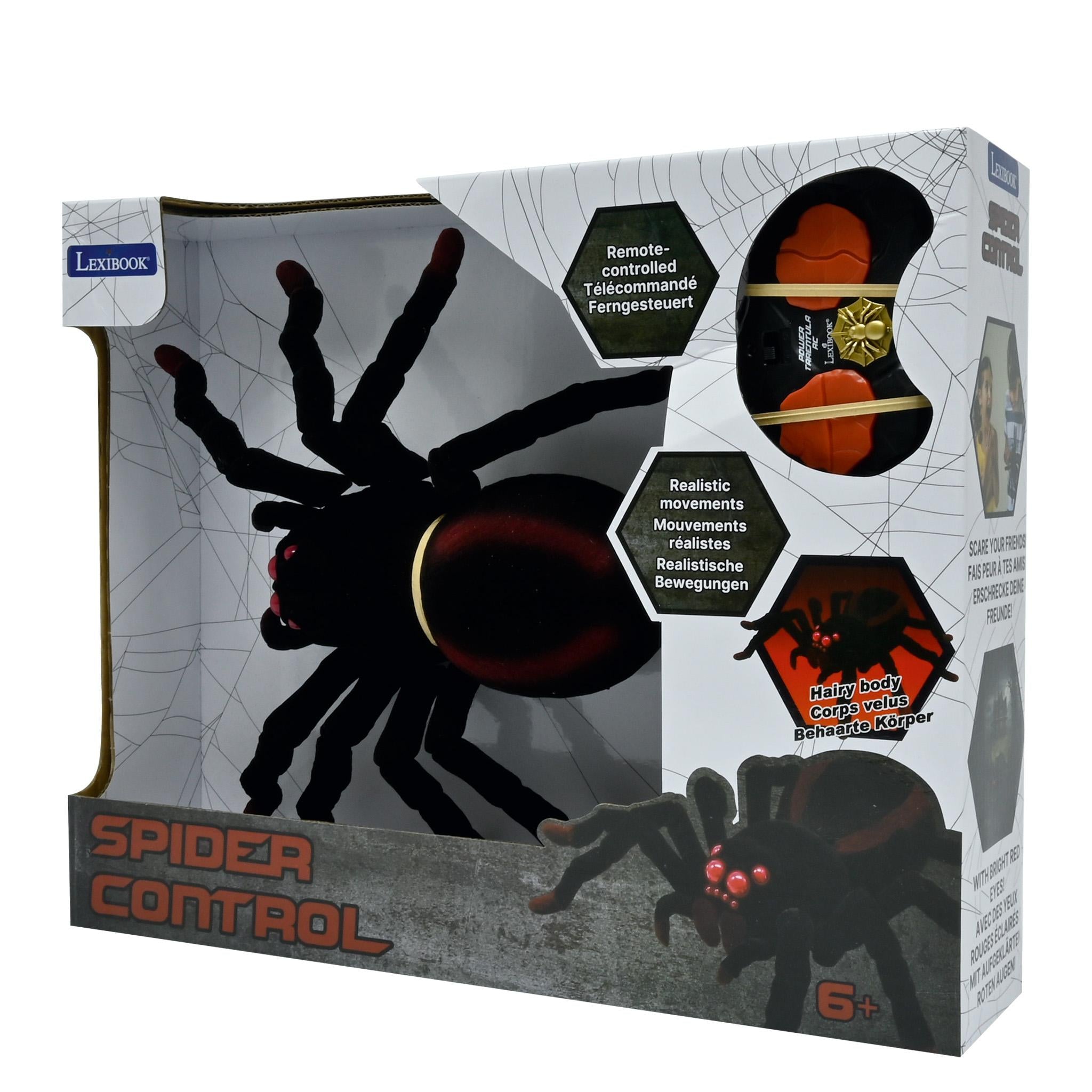 Lexibook Realistic Tarantula - Remote Controlled Spider with Light Effects - Black - Image 8