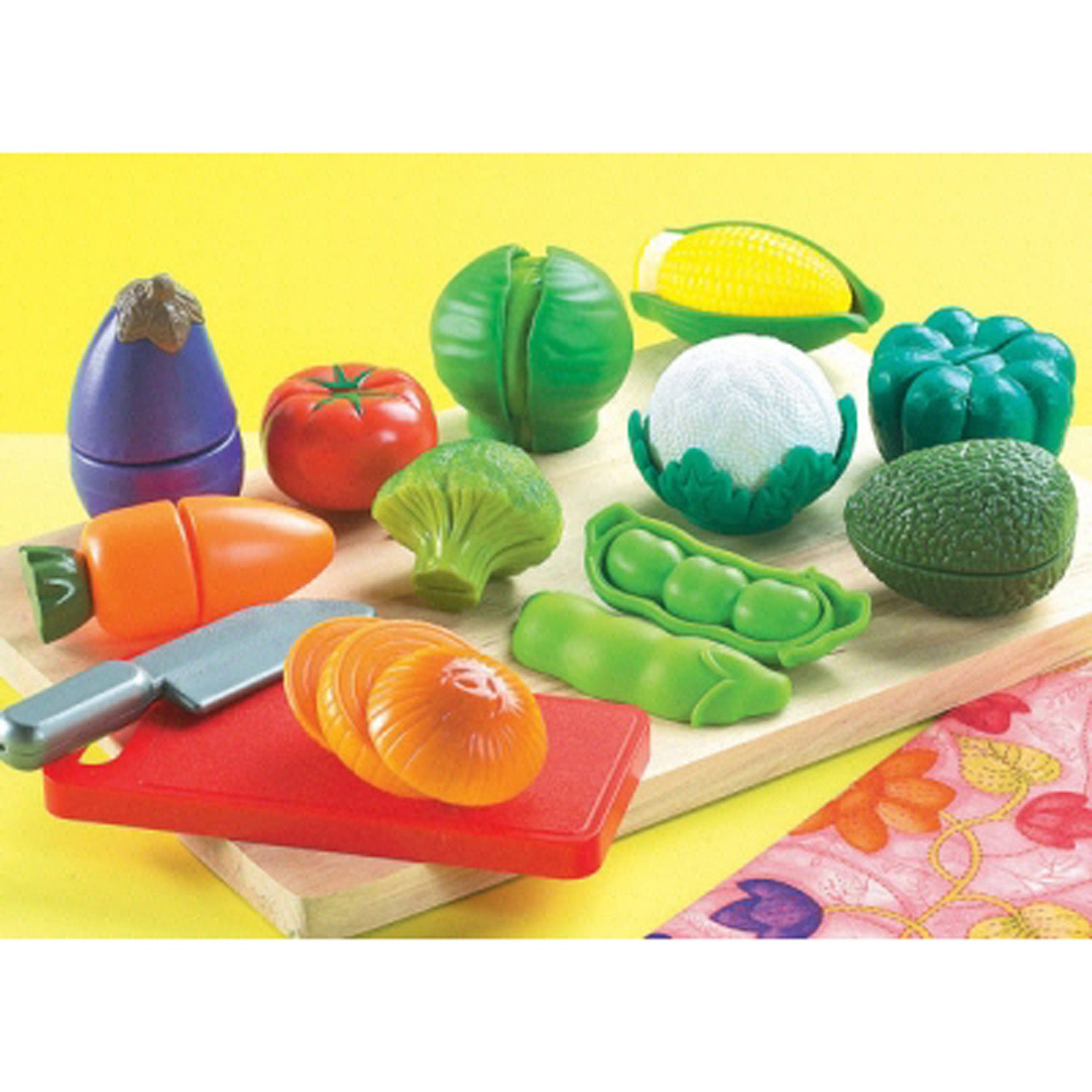 Small World Toys Peel 'N' Play Vegetable Set, 13 Pieces - Image 2