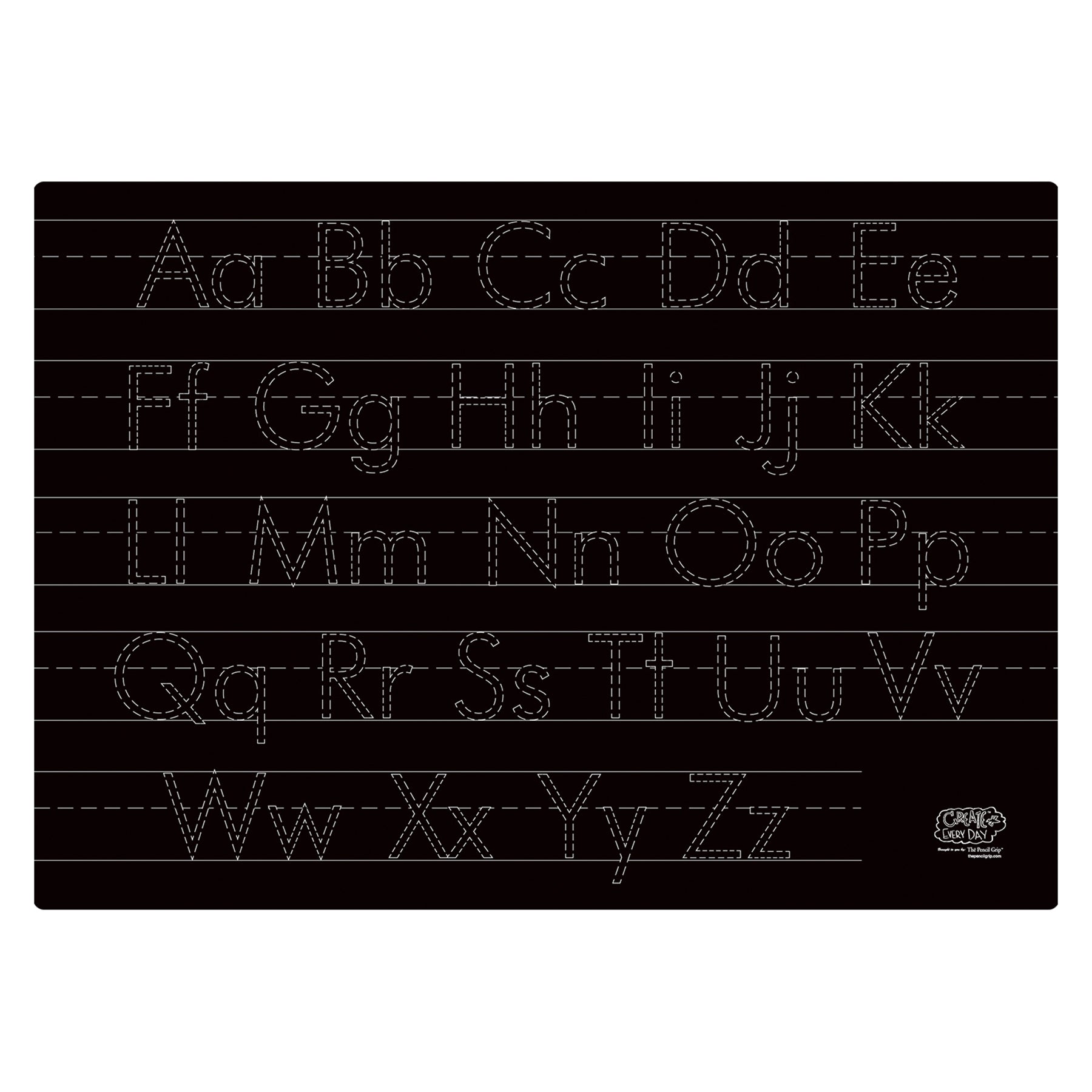The Pencil Grip Two-Sided Letters Activity Playmat - Assorted Colors - Pack of 6 - Image 2