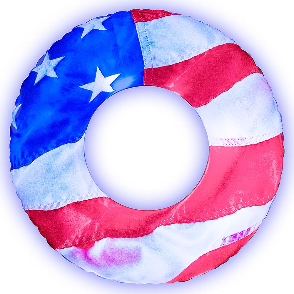 PoolCandy Stars & Stripes 42" LED Jumbo Beach & Pool Tube