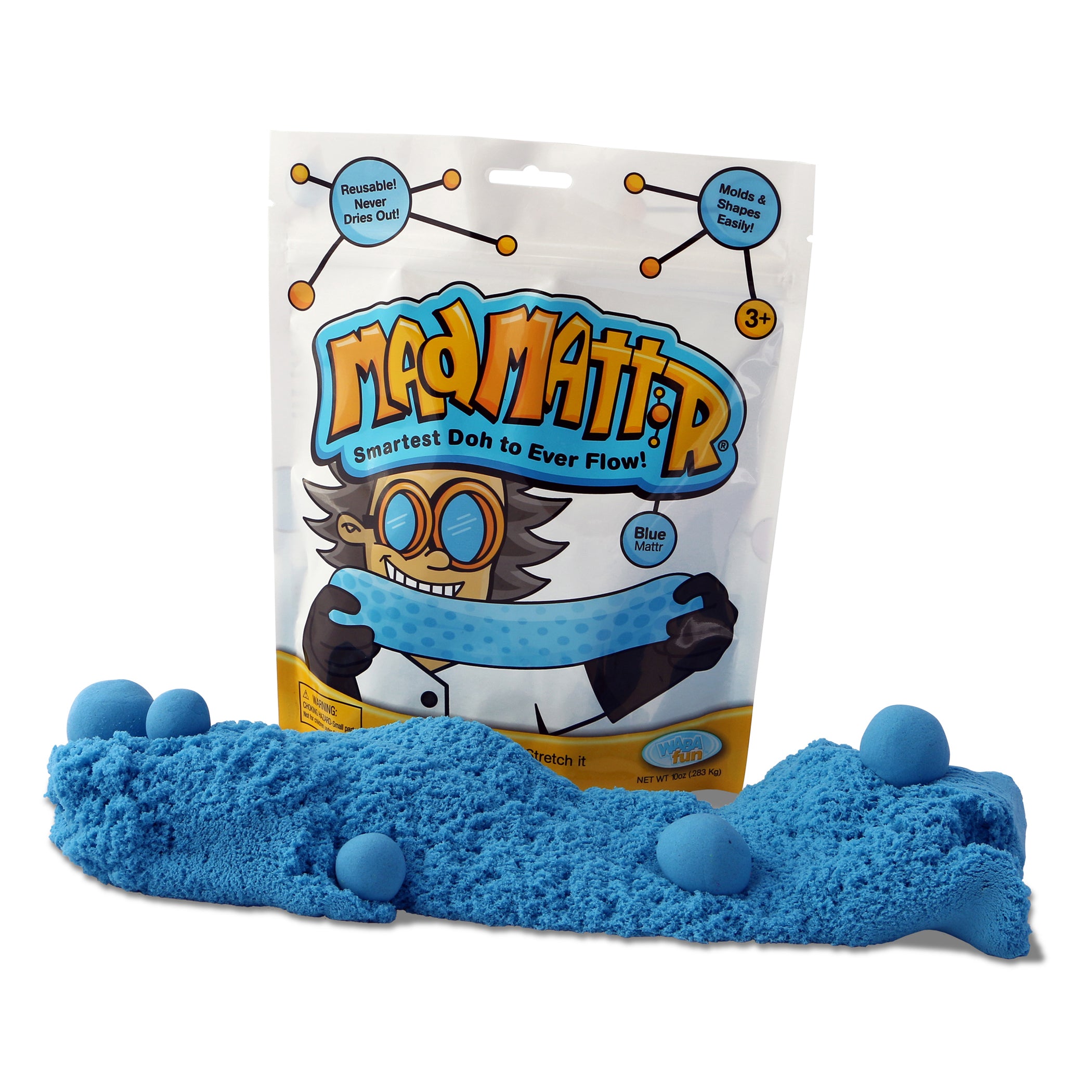 Relevant Play Mad Mattr Molding Compound - Blue 10 oz Twin Pack - Image 2