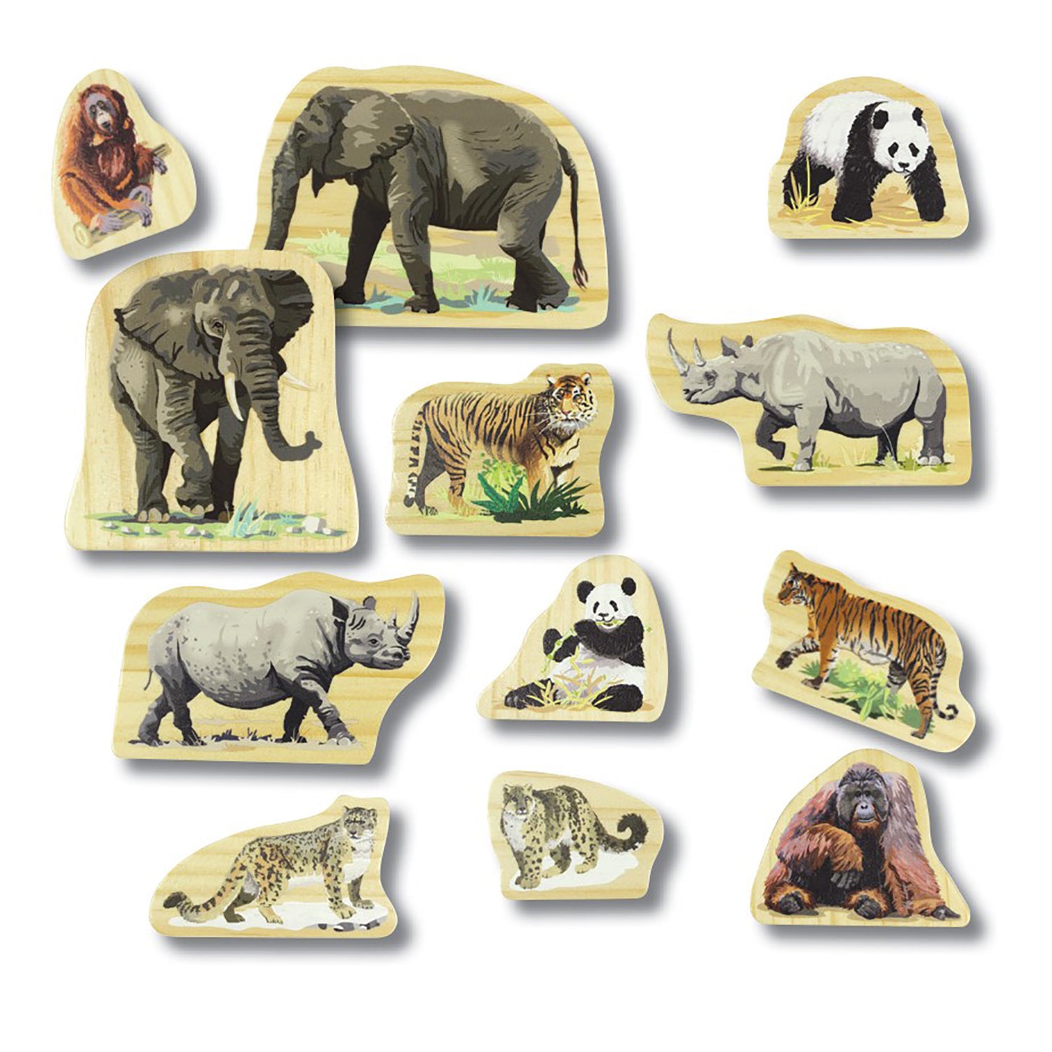 Yellow Door Endangered Animal Families Wooden Playset - Image 2