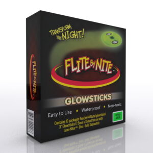 Lumi-Niter Glowstick Party Refills, Waterproof Green, 6-Pack