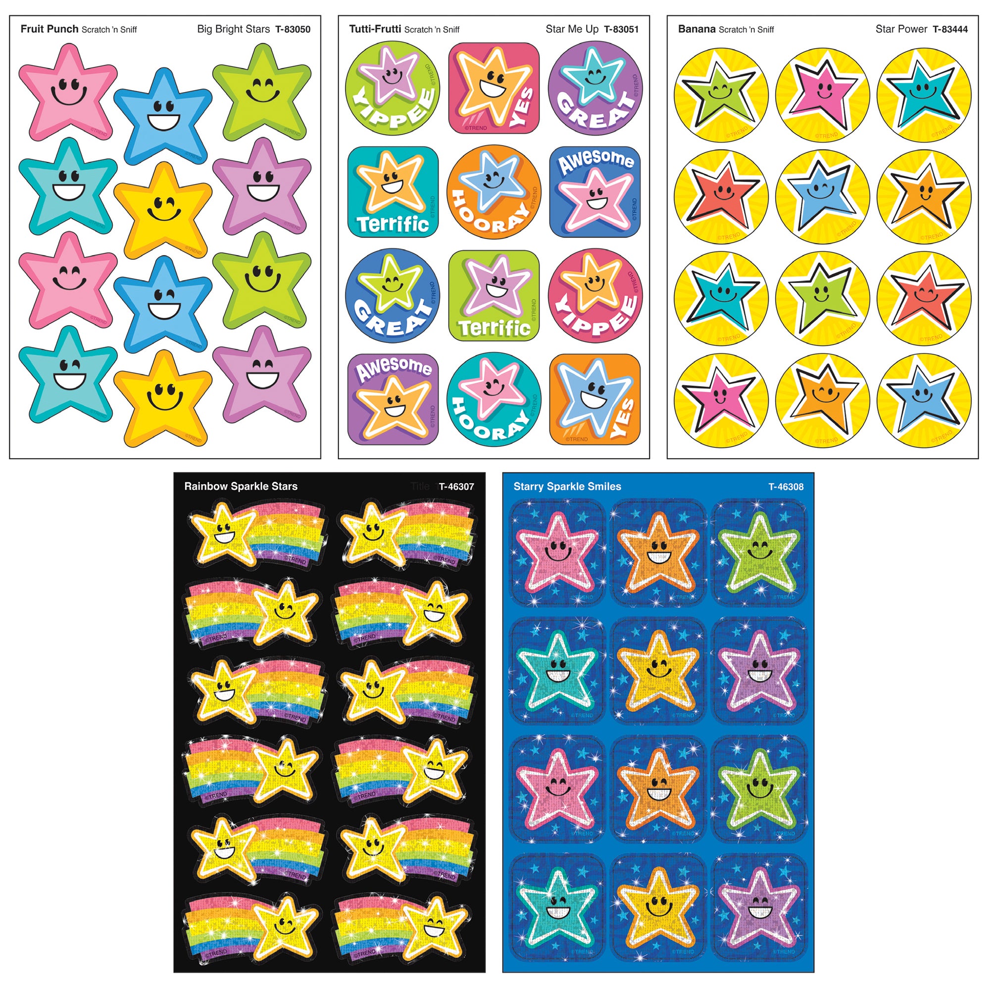 TREND Scratch 'N Sniff All Stars ?C 240ct Scented Stickers, Star Celebration Pack - Image 3