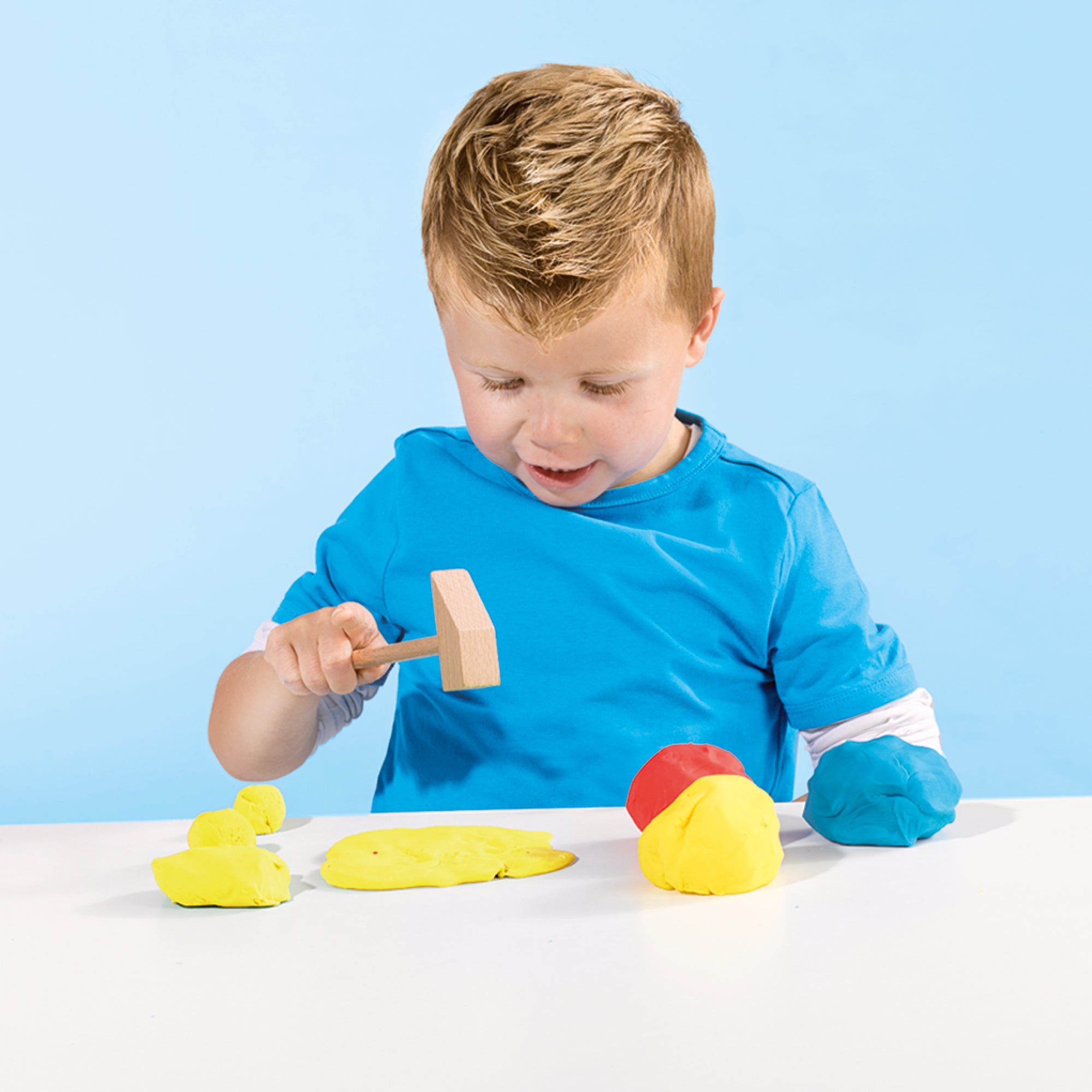 SES Creative My First Dough Set - Red/Blue/Yellow with Wooden Tools - Image 4