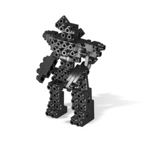Metomics Mind3 Cube Set - Charcoal Aluminum Construction Puzzle - 69 pc