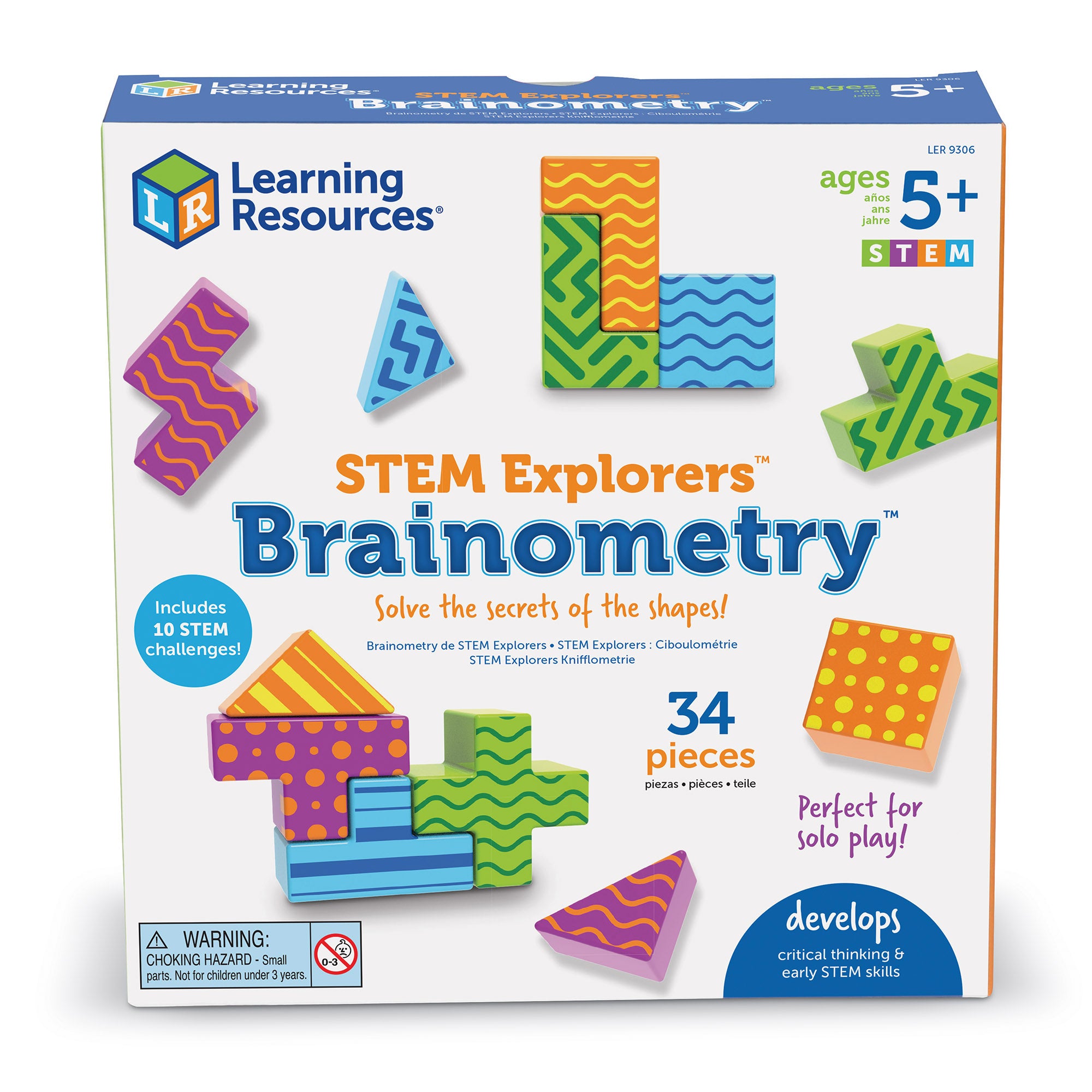 Learning Resources STEM Explorers Brainometry - Educational Geometry and Sorting Challenges - Image 2