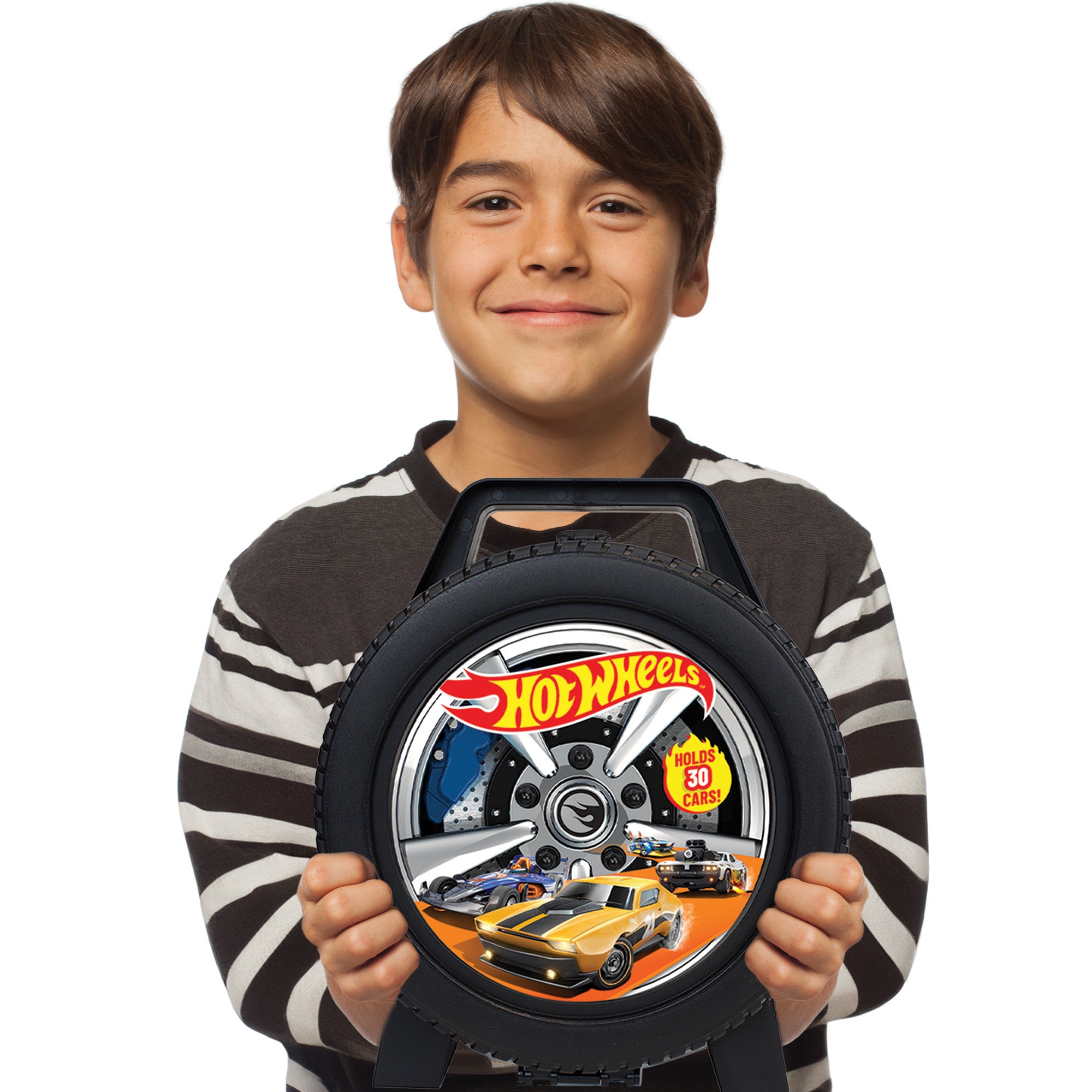Mattel Hot Wheels 30-Car Portable Storage Case ?C Wheel-Shaped 1:64 Scale Organizer - Image 5