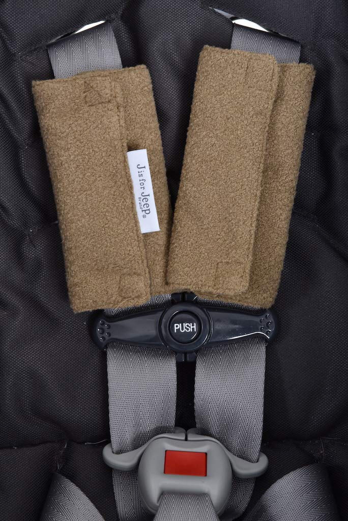 Jeep Cuddly Plush Strap Covers for Baby Comfort - Brown - Image 2