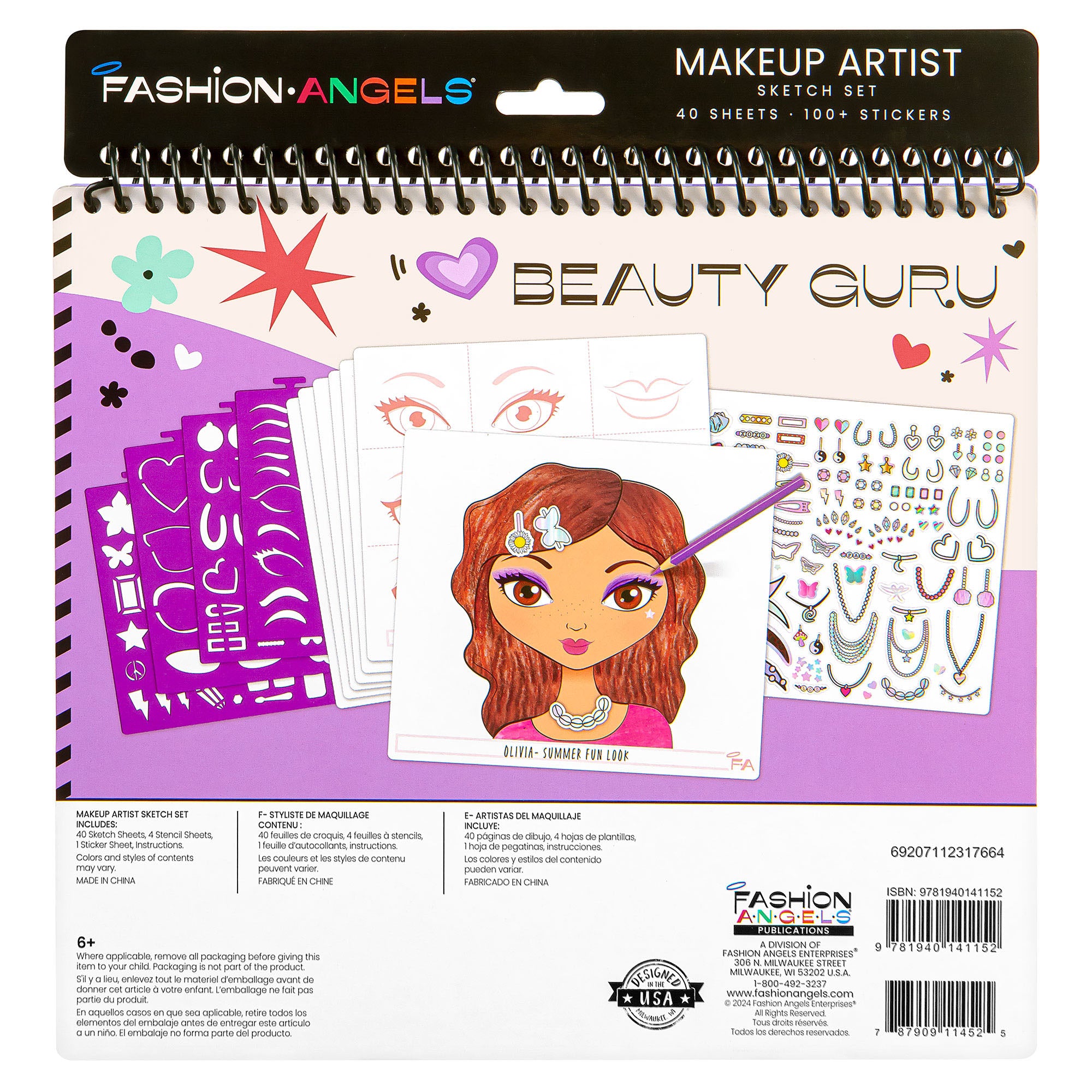 Fashion Design Sketch Portfolio Set - Beauty Guru Makeup Artist Kit - Image 3