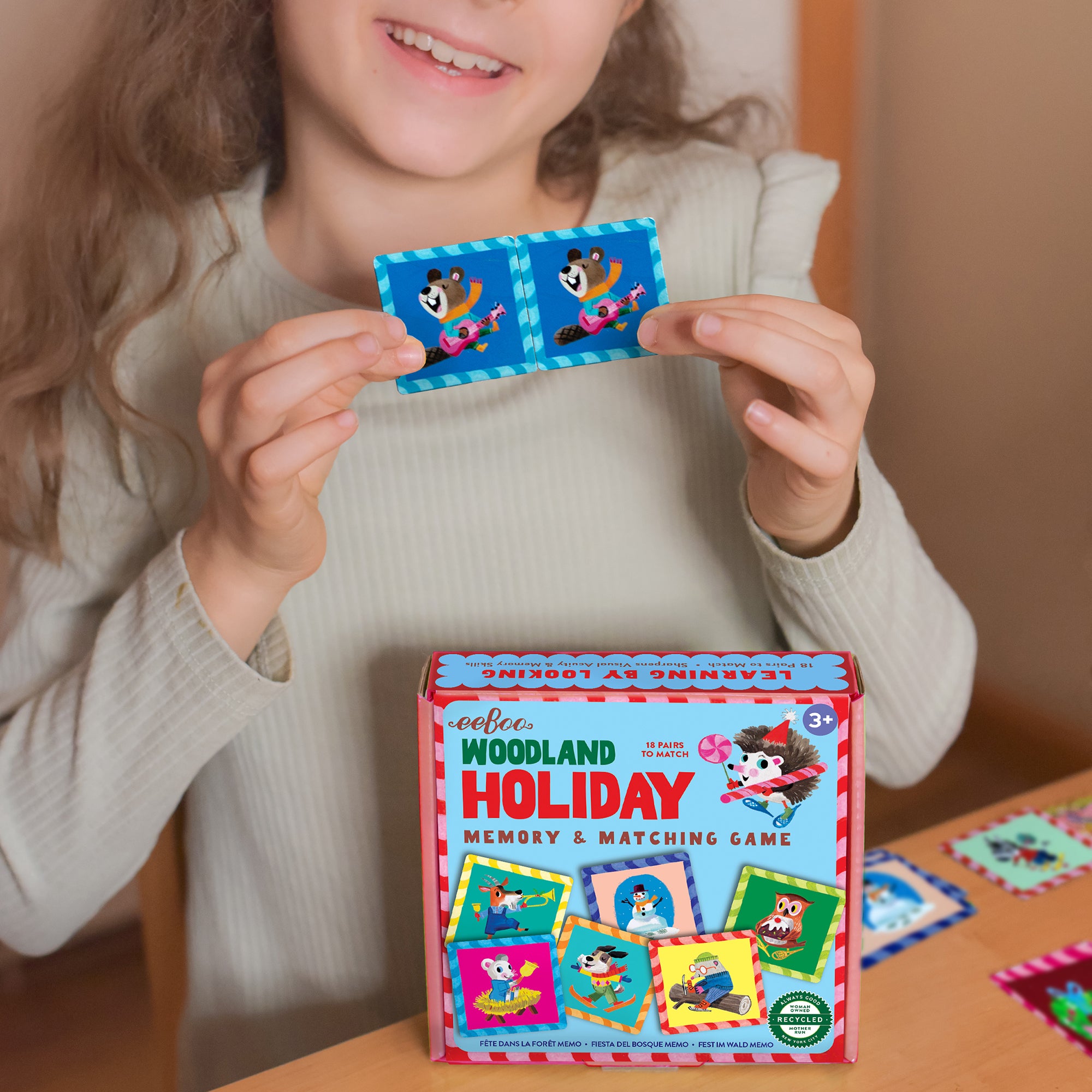 eeBoo Woodland Holiday Memory & Matching Game - Image 4