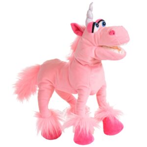Living Puppets Spark The Pink Unicorn 16" Plush Hand Puppet