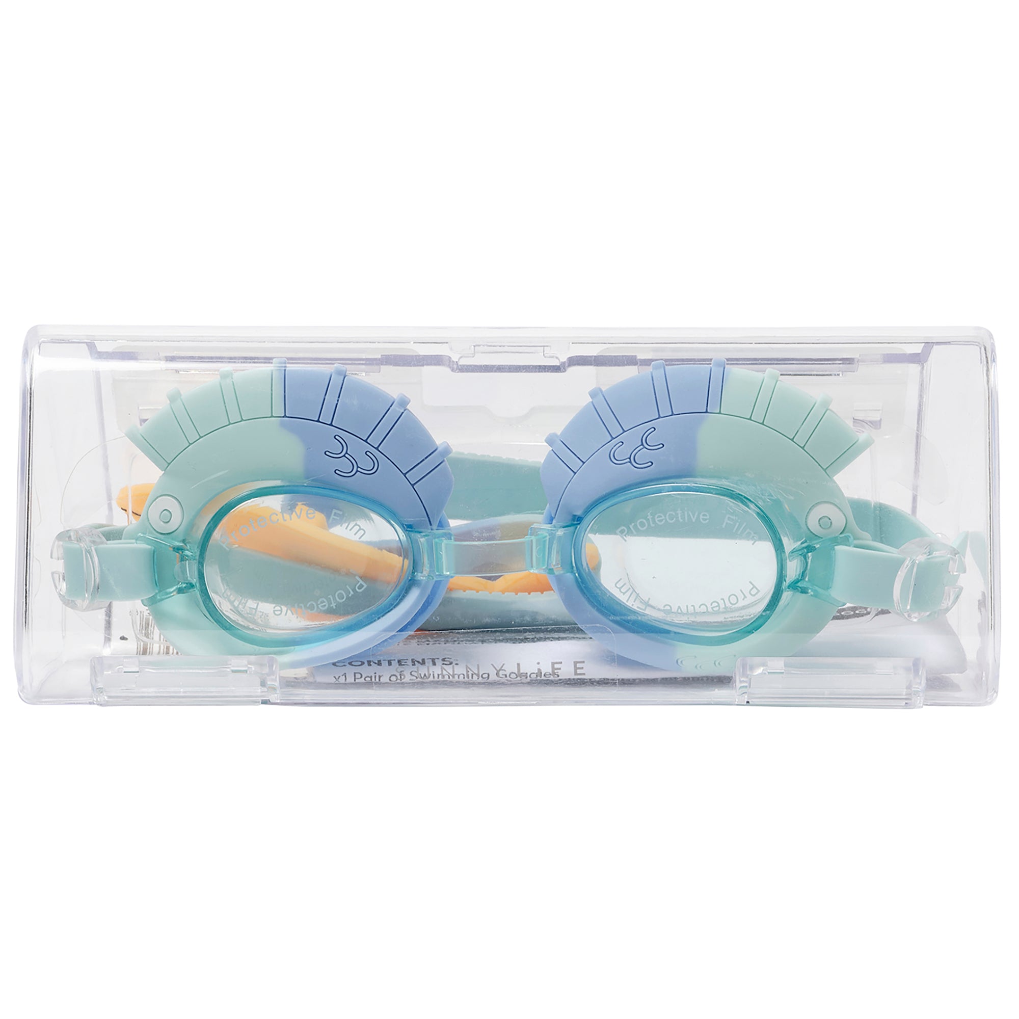 Sunnylife Aqua Blue Finn the Fish Kids Swim Goggles - One Size - Image 2
