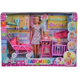 Simba Toys Steffi Love Baby World Set - Includes Teacher & 3 Dolls