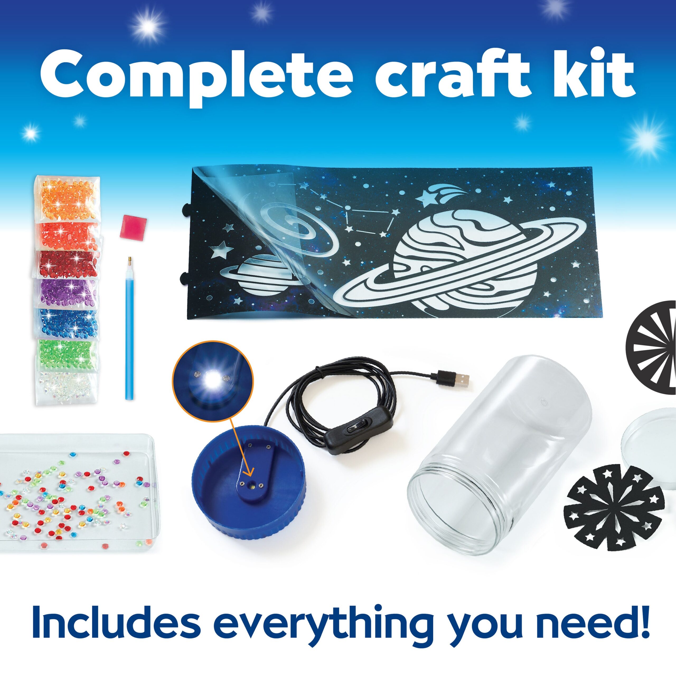 Creativity for Kids Big Gem Diamond Painting Night Light Kit - Image 3