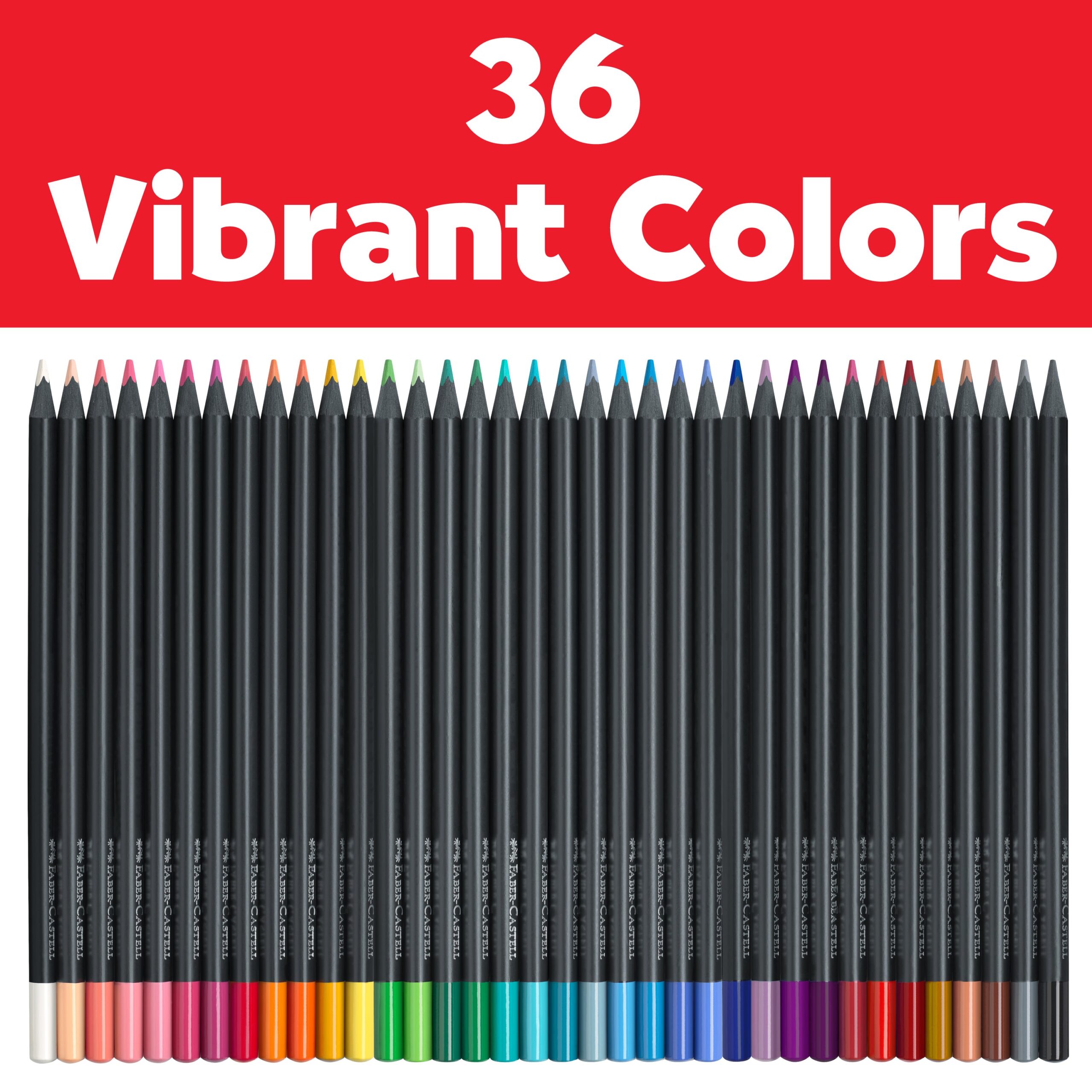 Faber-Castell Black Edition 36 Color Pencils Set - Brilliant Hues - Image 3
