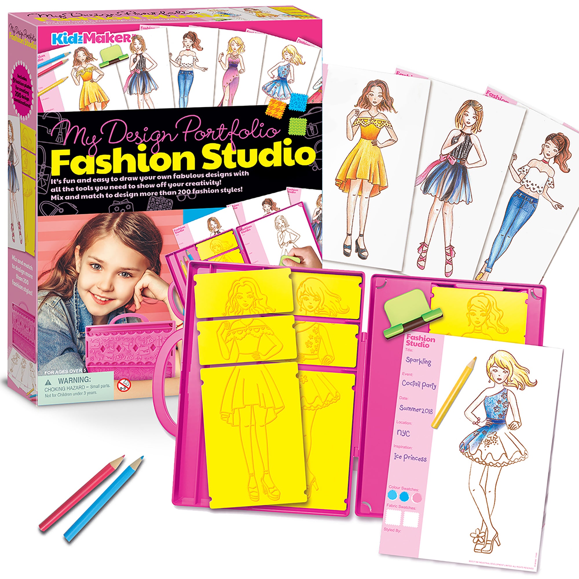 KidzMaker My Design Portfolio Fashion Studio Kit