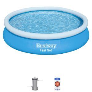 Bestway Fast Set Inflatable Pool - 12' x 30" Family Fun Blue Edition