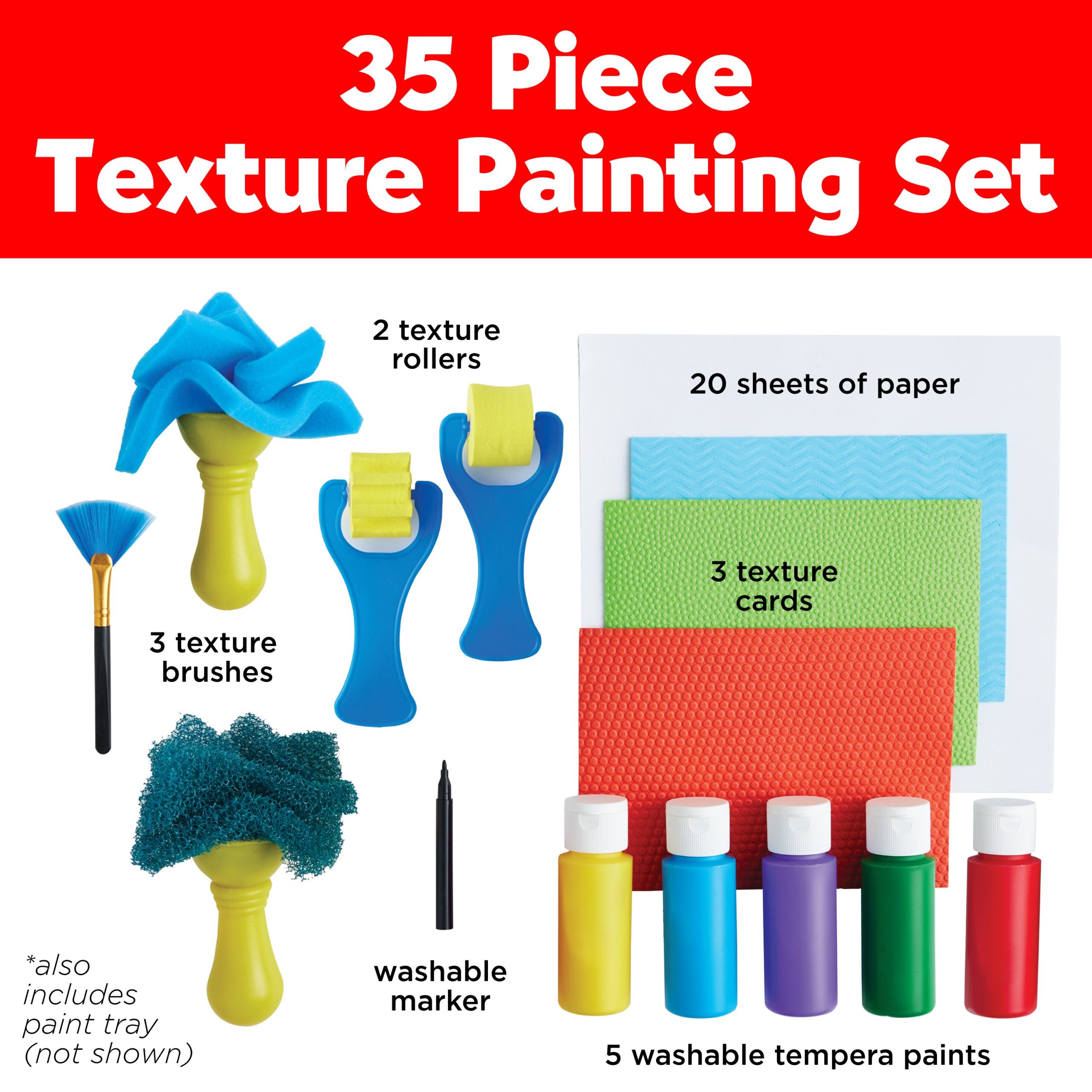 Faber-Castell Young Artist Texture Painting Set - 35 Pieces - Image 3