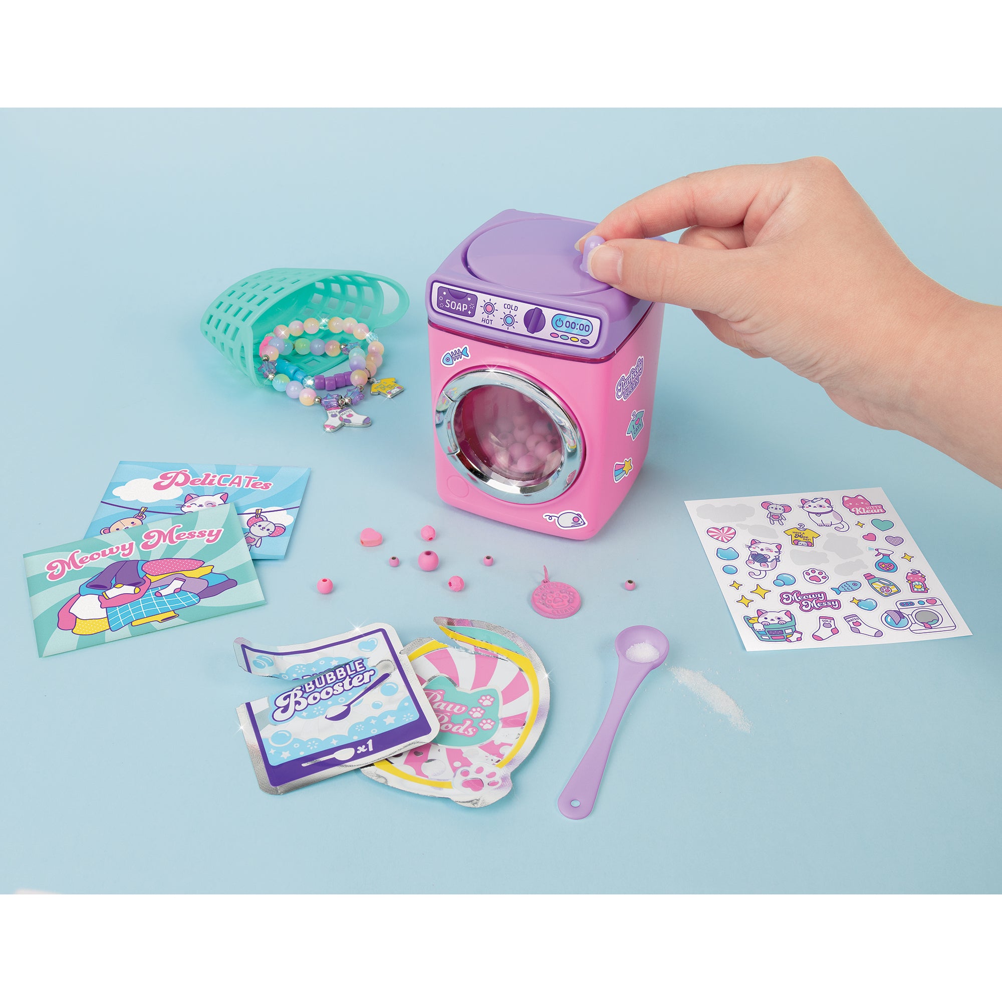 MIR Magical Cat Bead Washing Bracelet Kit - Pink & Purple - Image 4