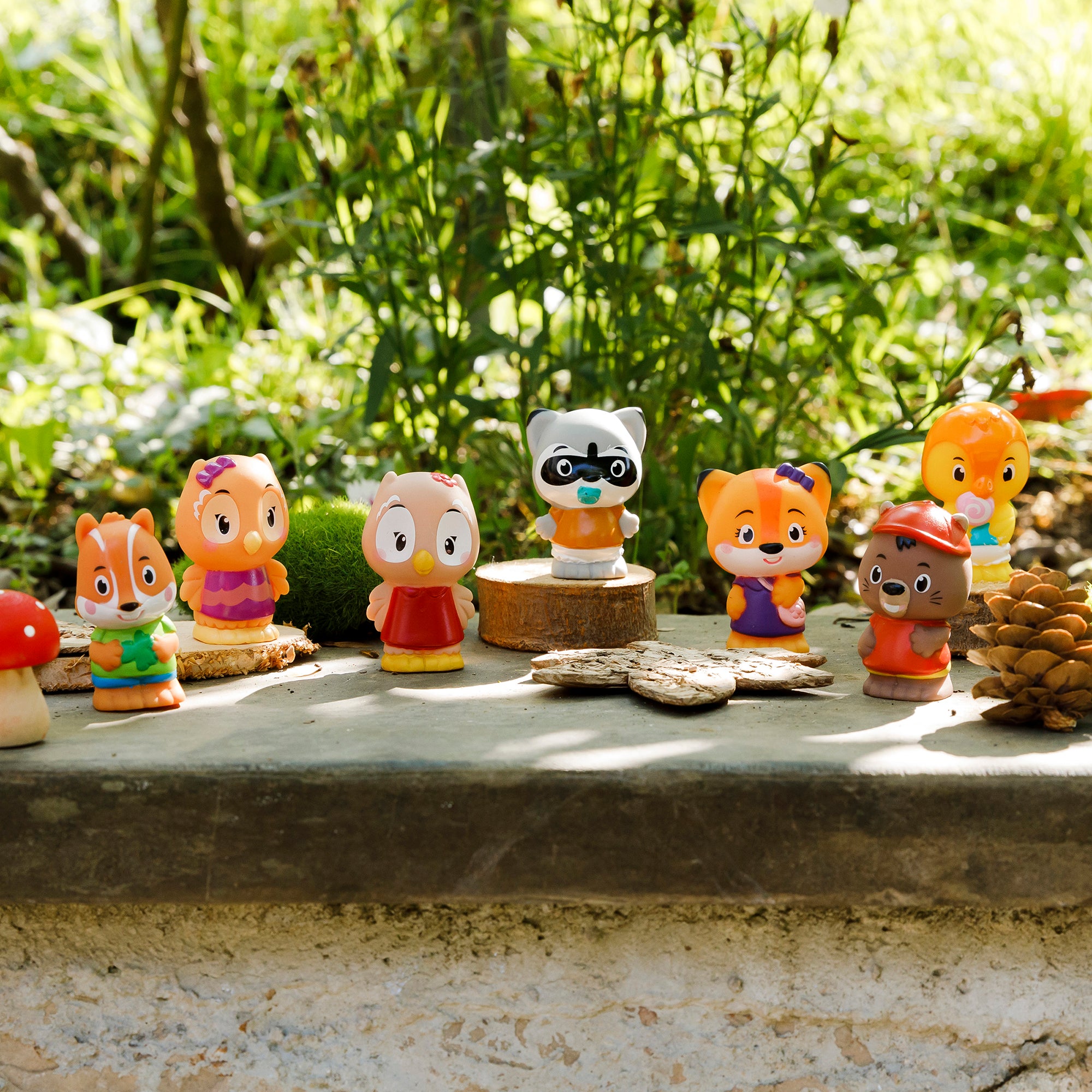 Timber Tots Klorofil Family 2 Inch Plush Animal Set - 7 Characters - Image 2