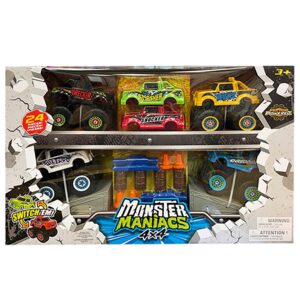 Monster Maniacs Switch 'Ems 24pc Monster Truck Playset